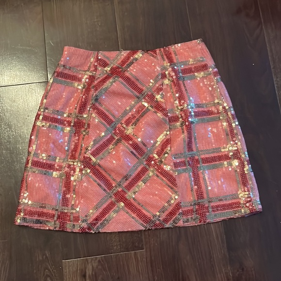 Plaid sparkly skirt - Picture 2 of 2